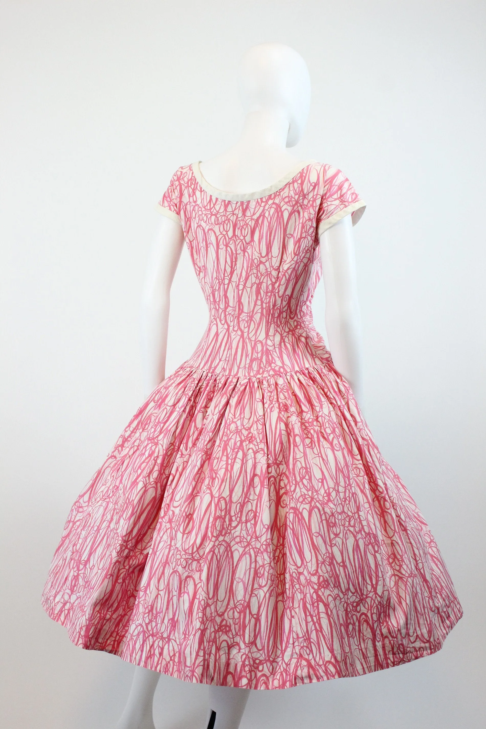 1950s Pat Hartley swirl dress small | new spring summer