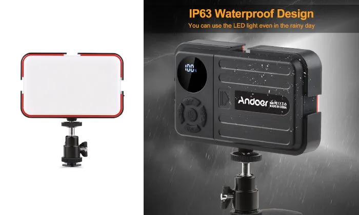 Andoer LED Video Light Photography Fill Light