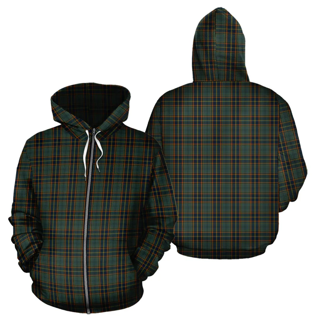Antrim County Ireland Tartan Hoodie