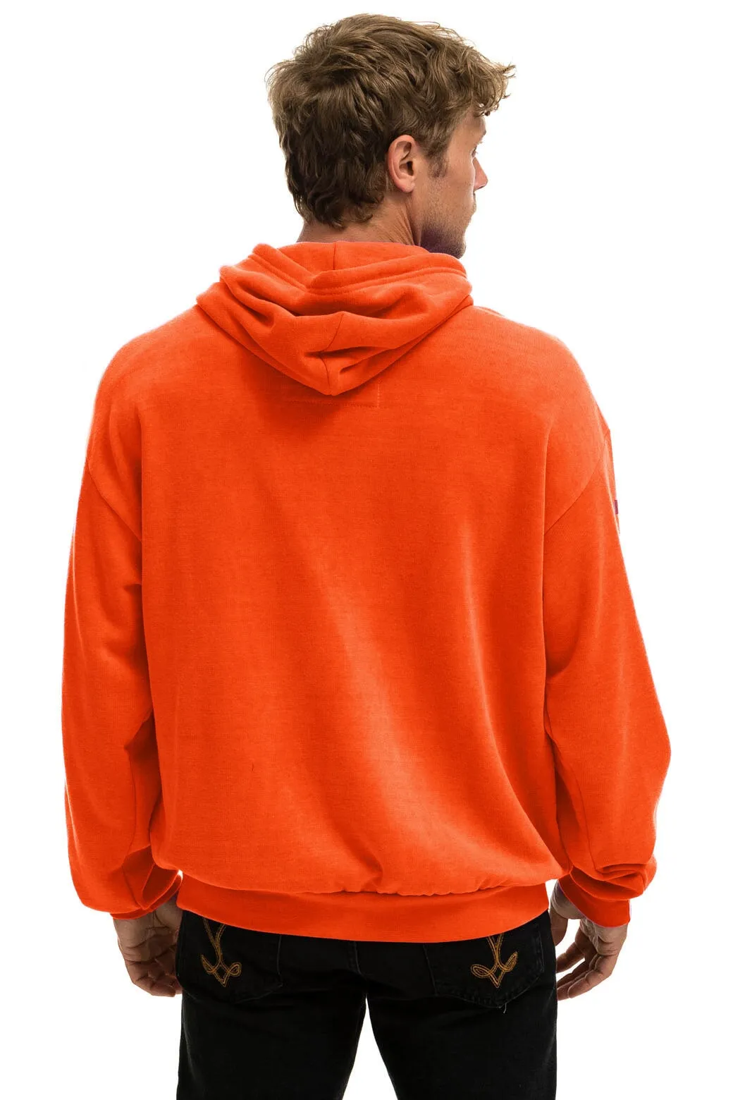 AVIATOR NATION MIAMI RELAXED PULLOVER HOODIE - ORANGE
