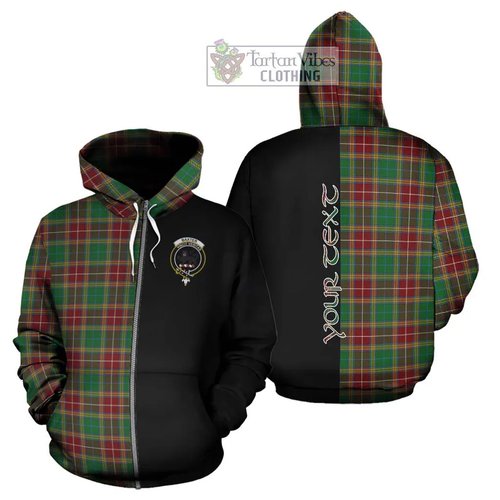Baxter Tartan Hoodie with Family Crest and Half Of Me Style