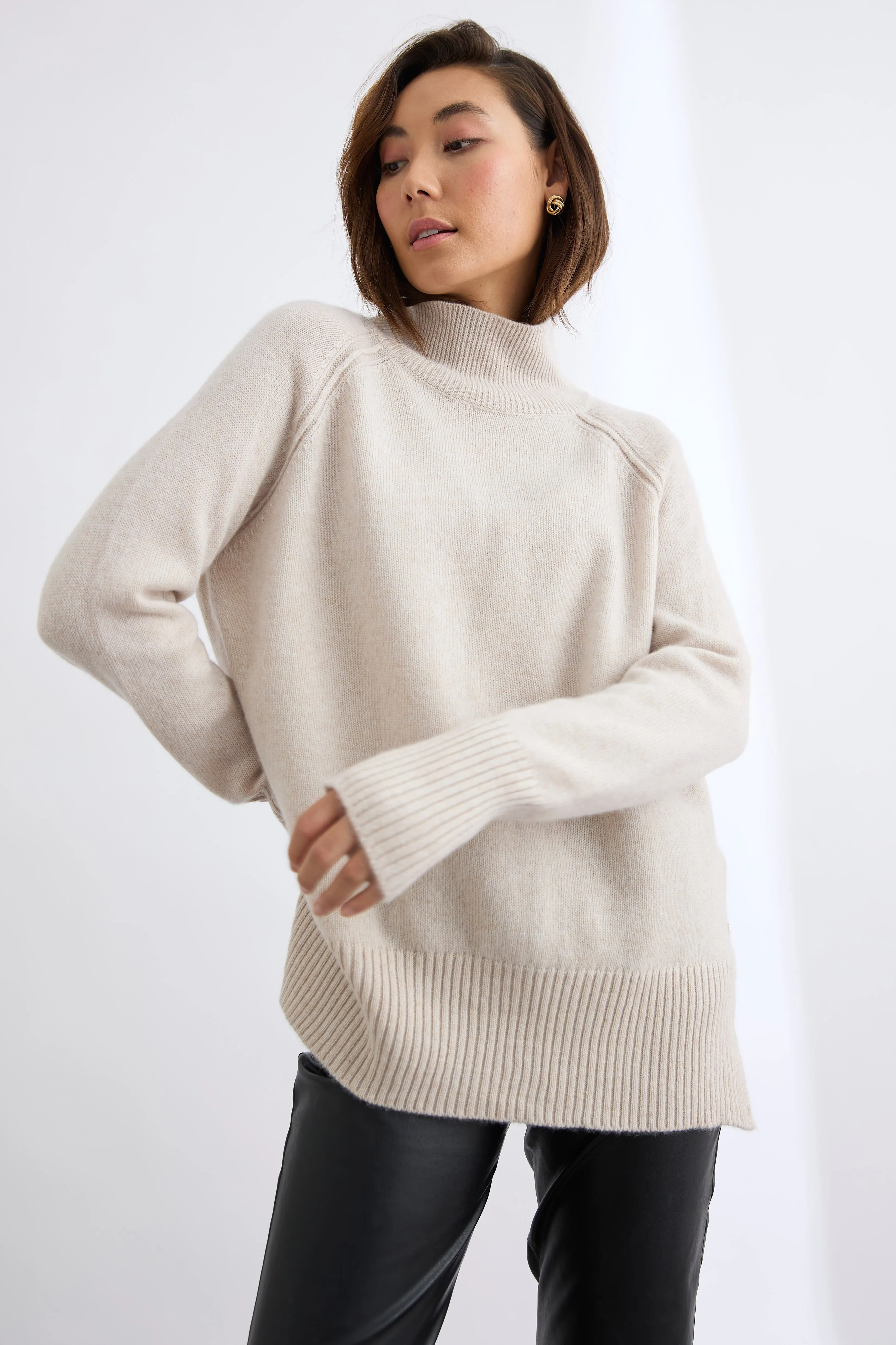Blair Mock Neck Funnel
