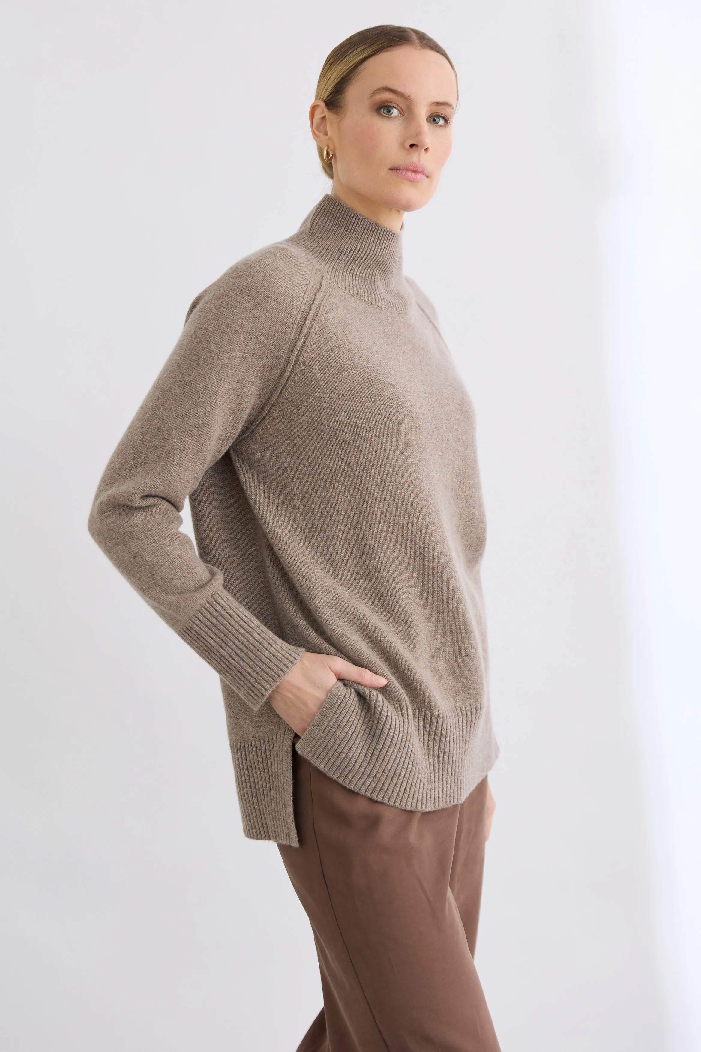 Blair Mock Neck Funnel