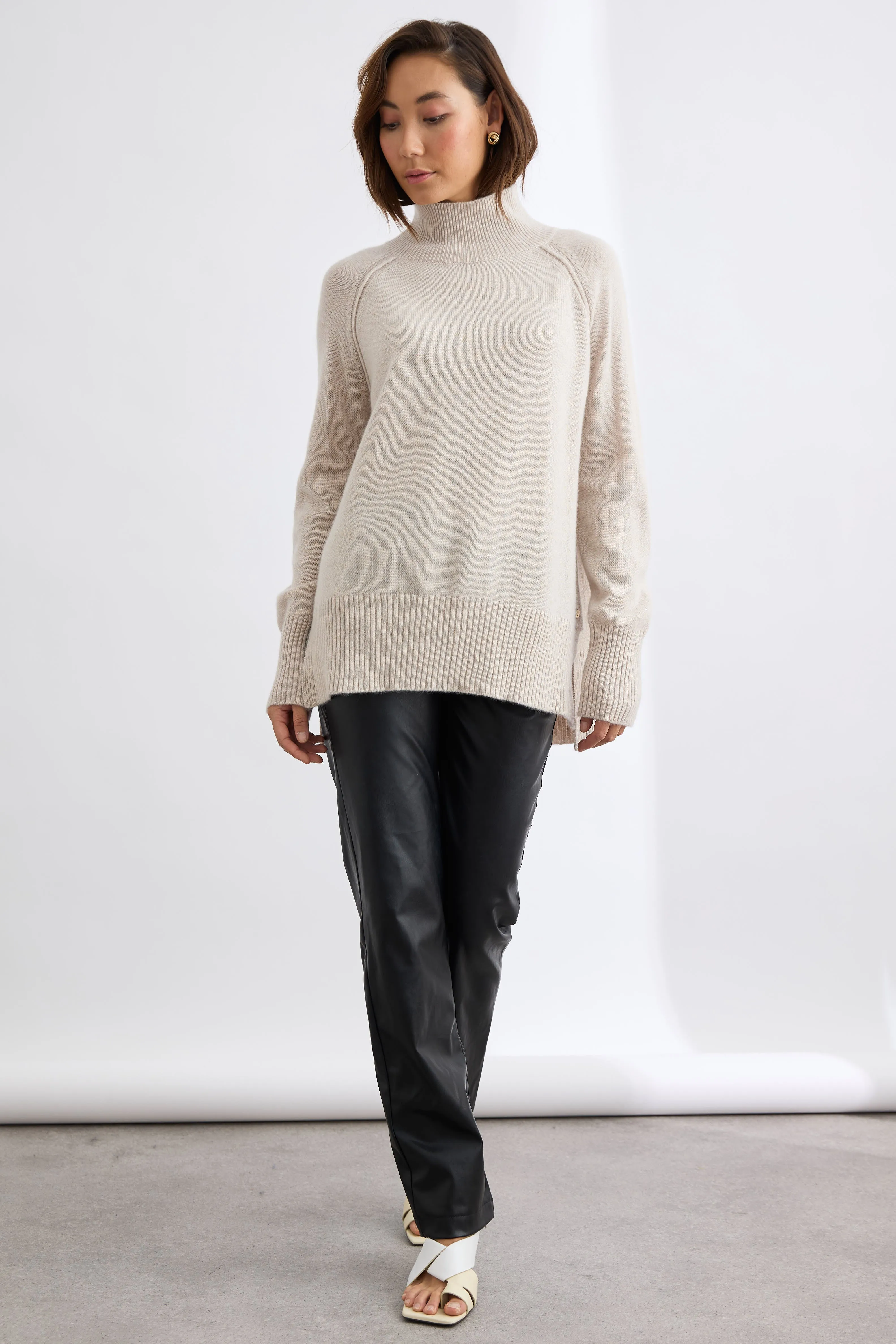 Blair Mock Neck Funnel