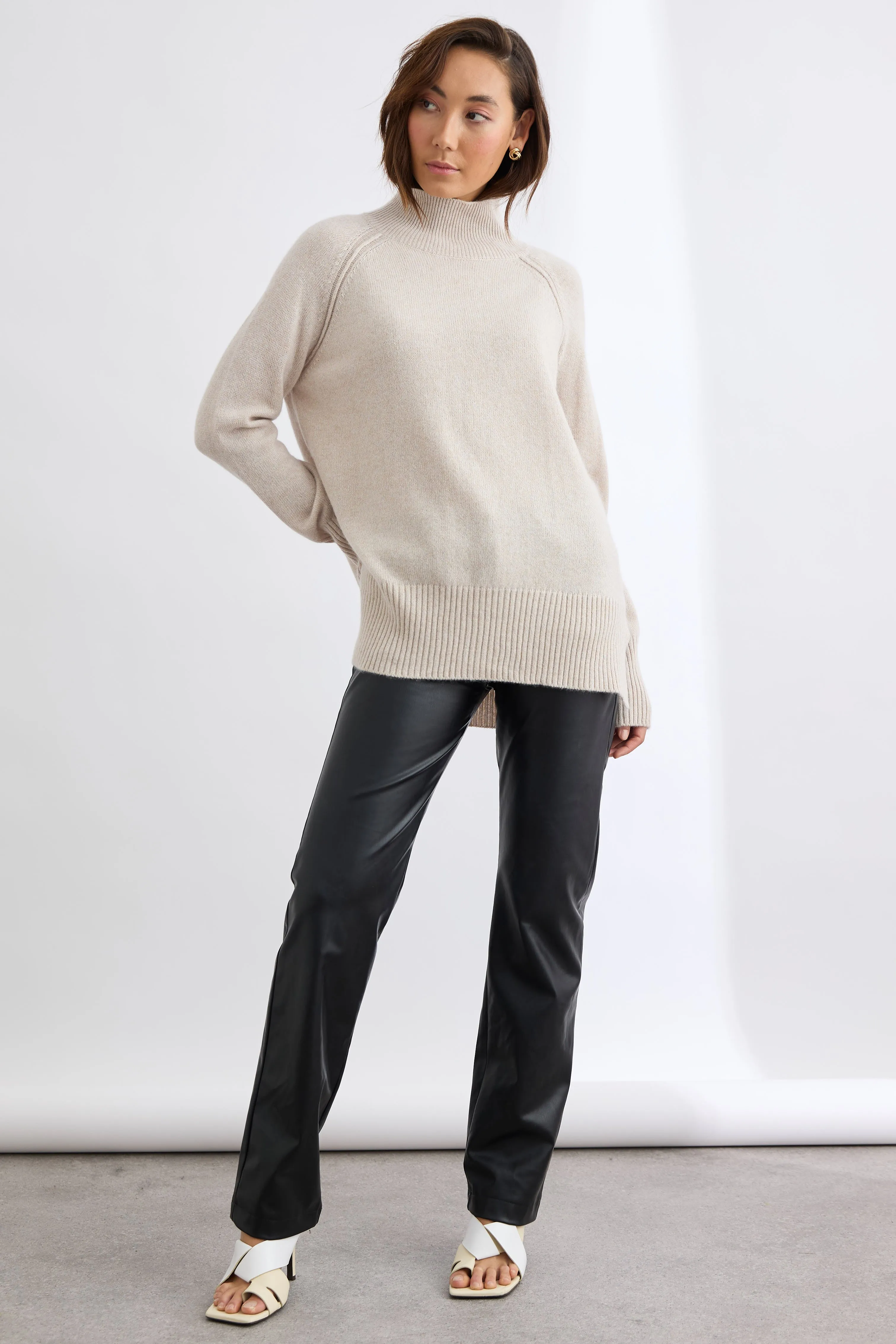 Blair Mock Neck Funnel