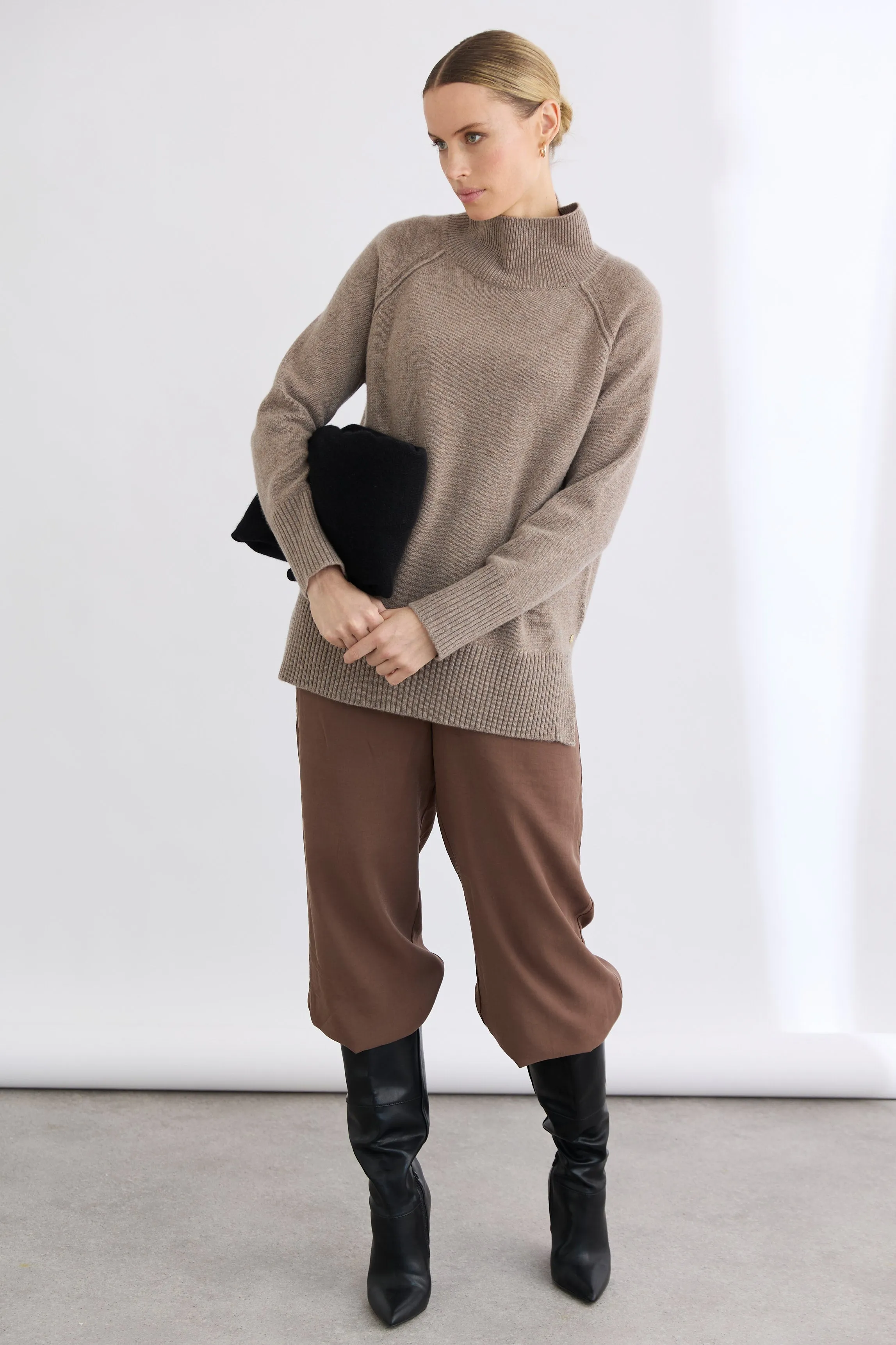 Blair Mock Neck Funnel