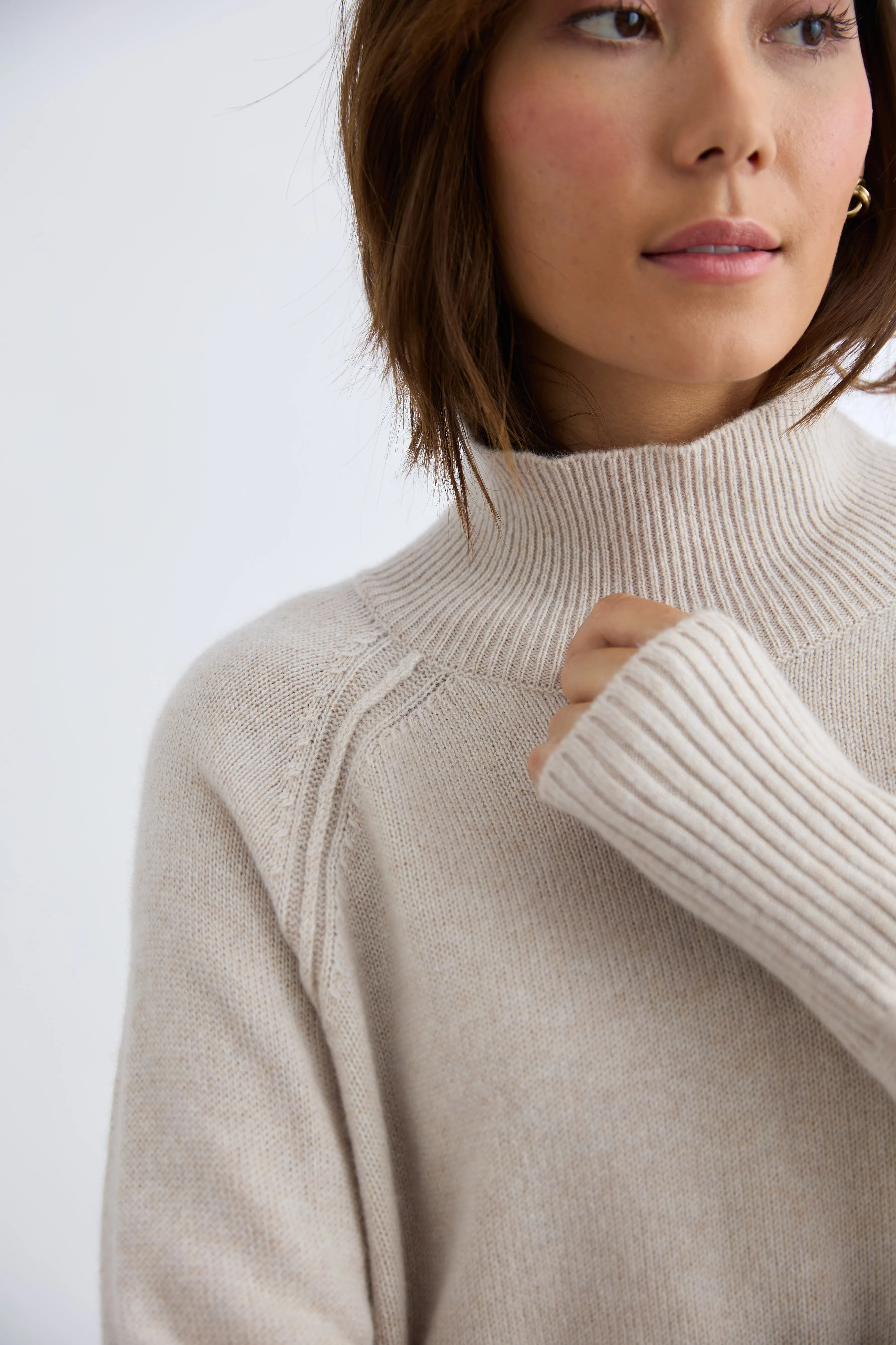Blair Mock Neck Funnel