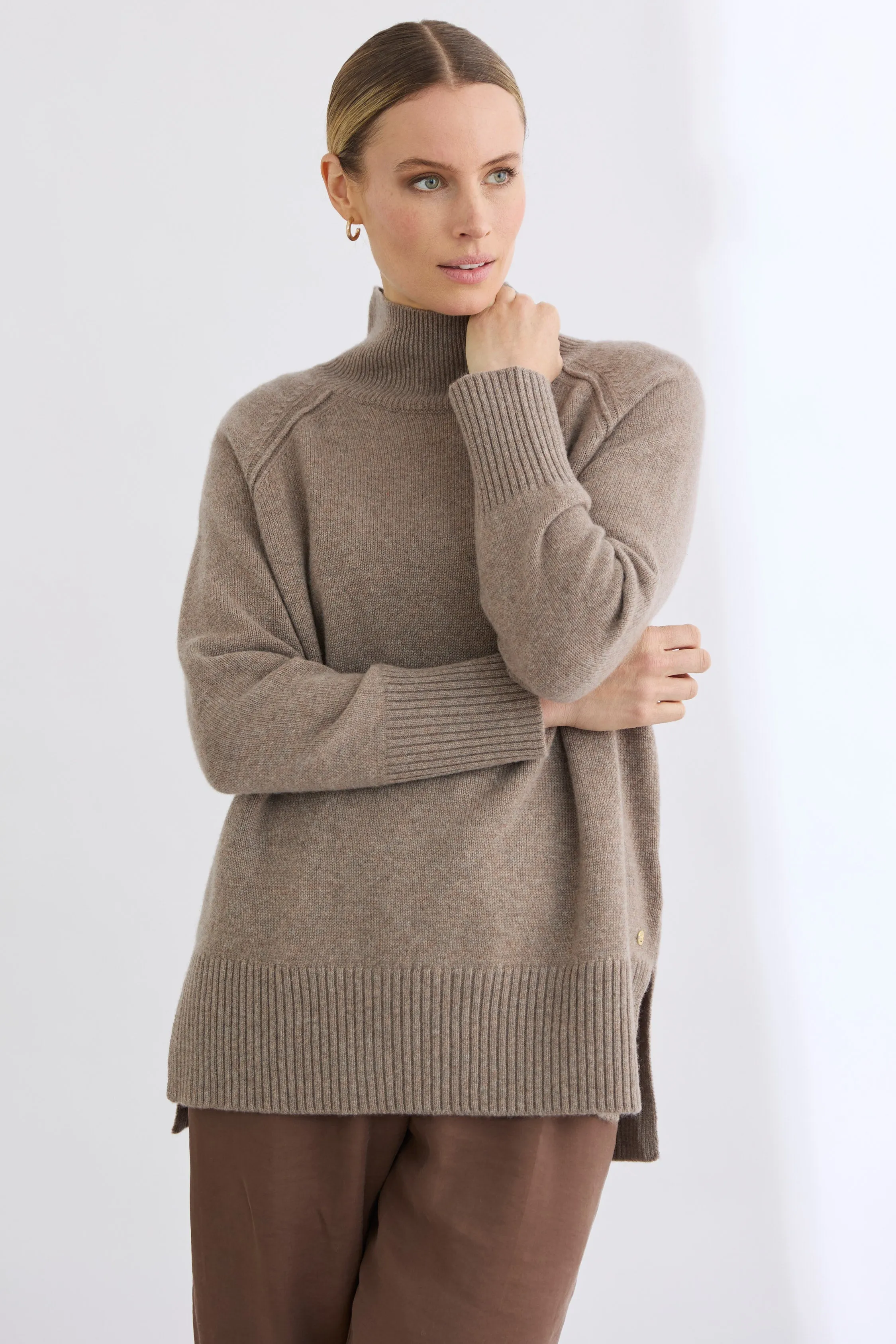 Blair Mock Neck Funnel