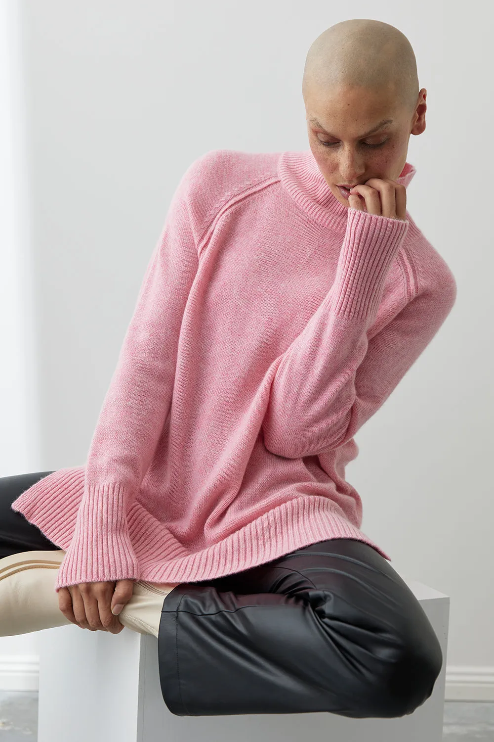 Blair Mock Neck Funnel
