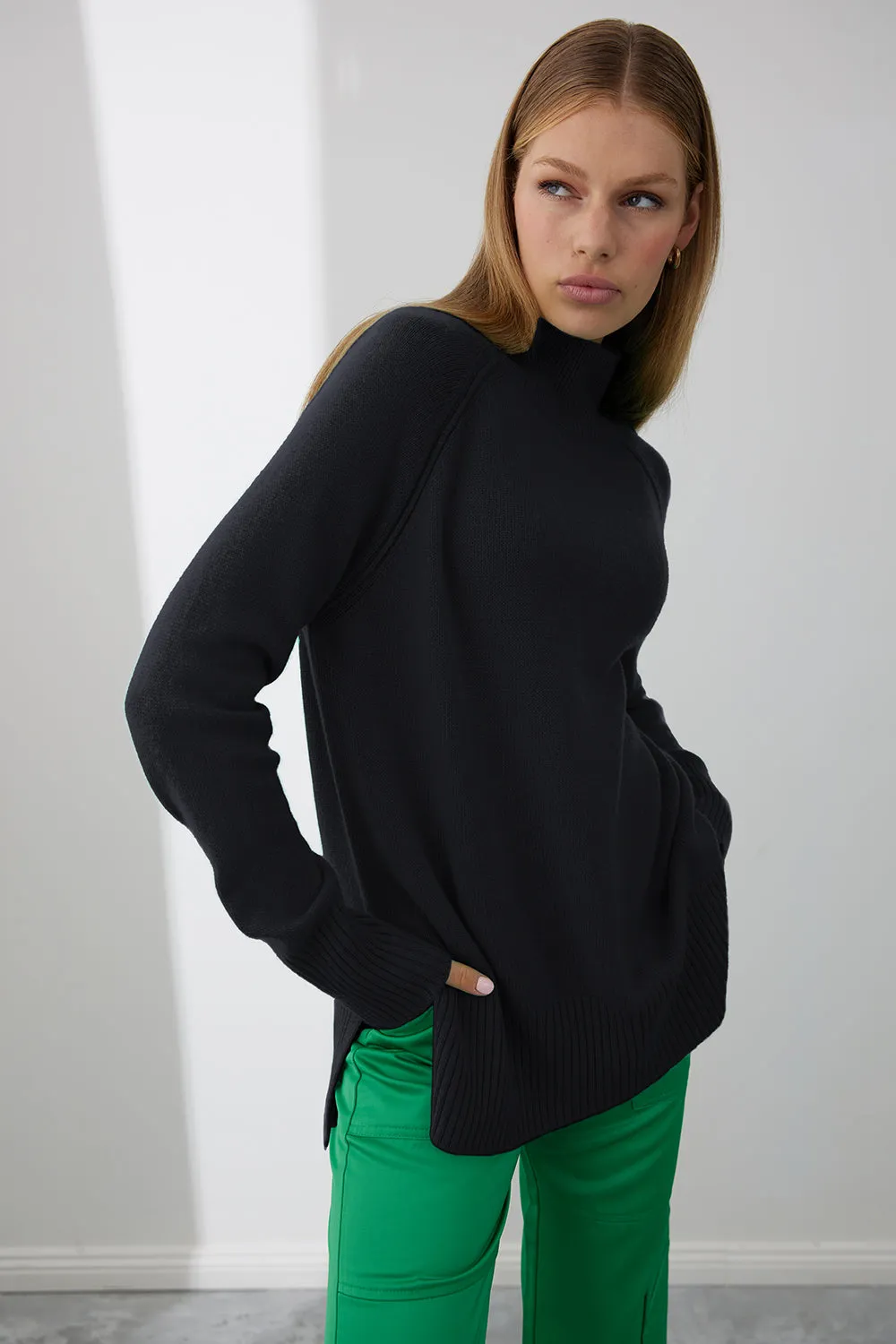 Blair Mock Neck Funnel