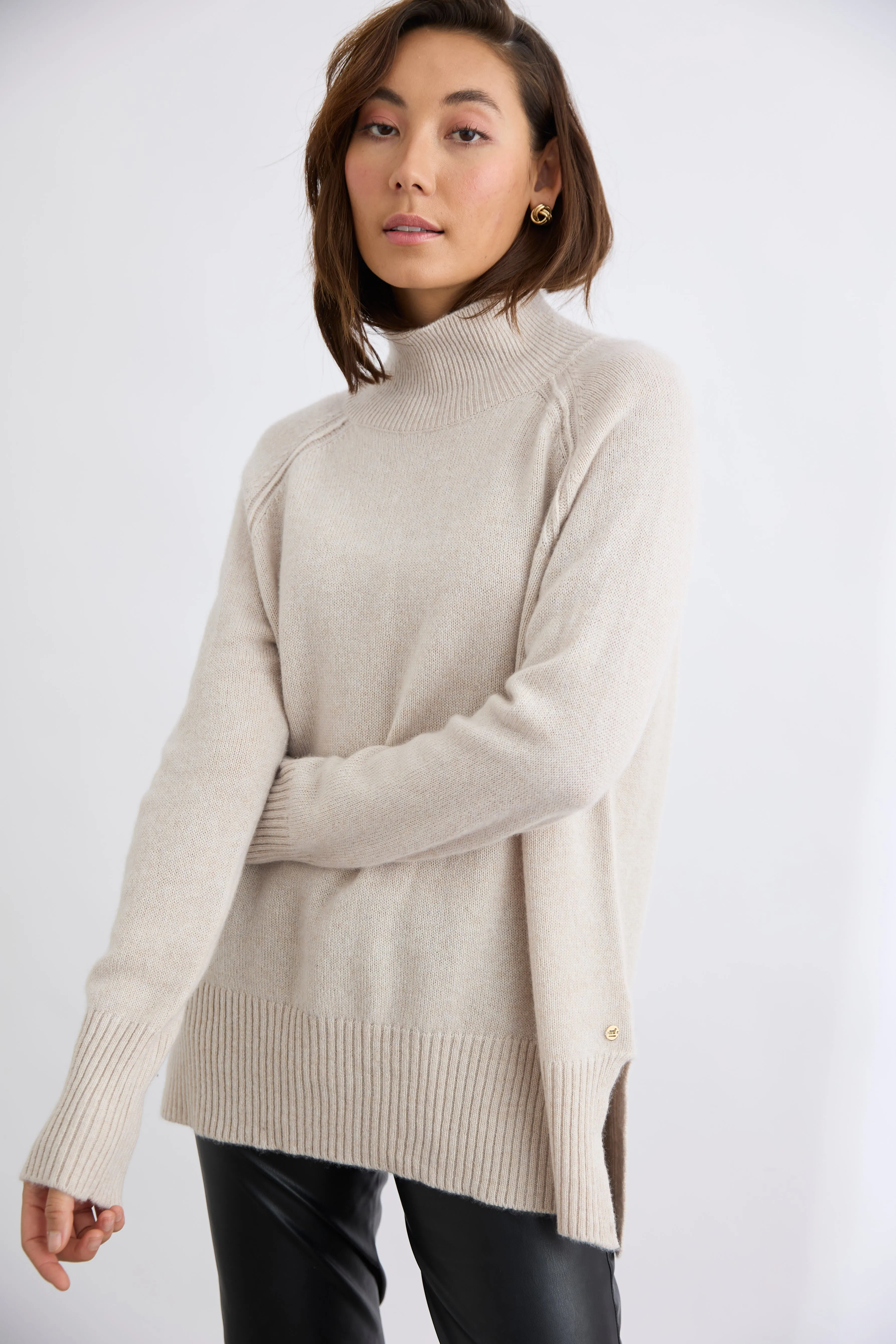 Blair Mock Neck Funnel