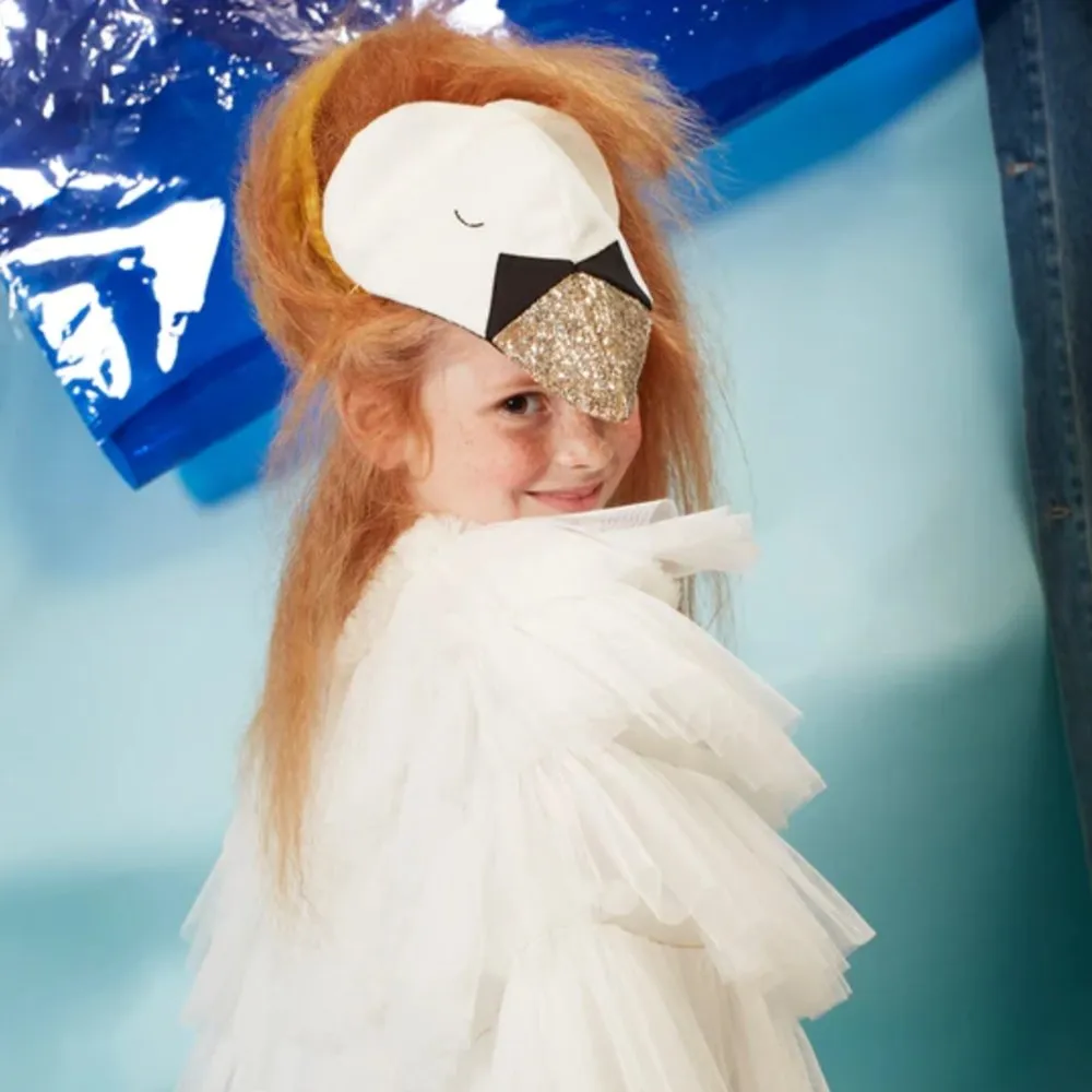 Cape Et Chapeau Déguisement De Cygne