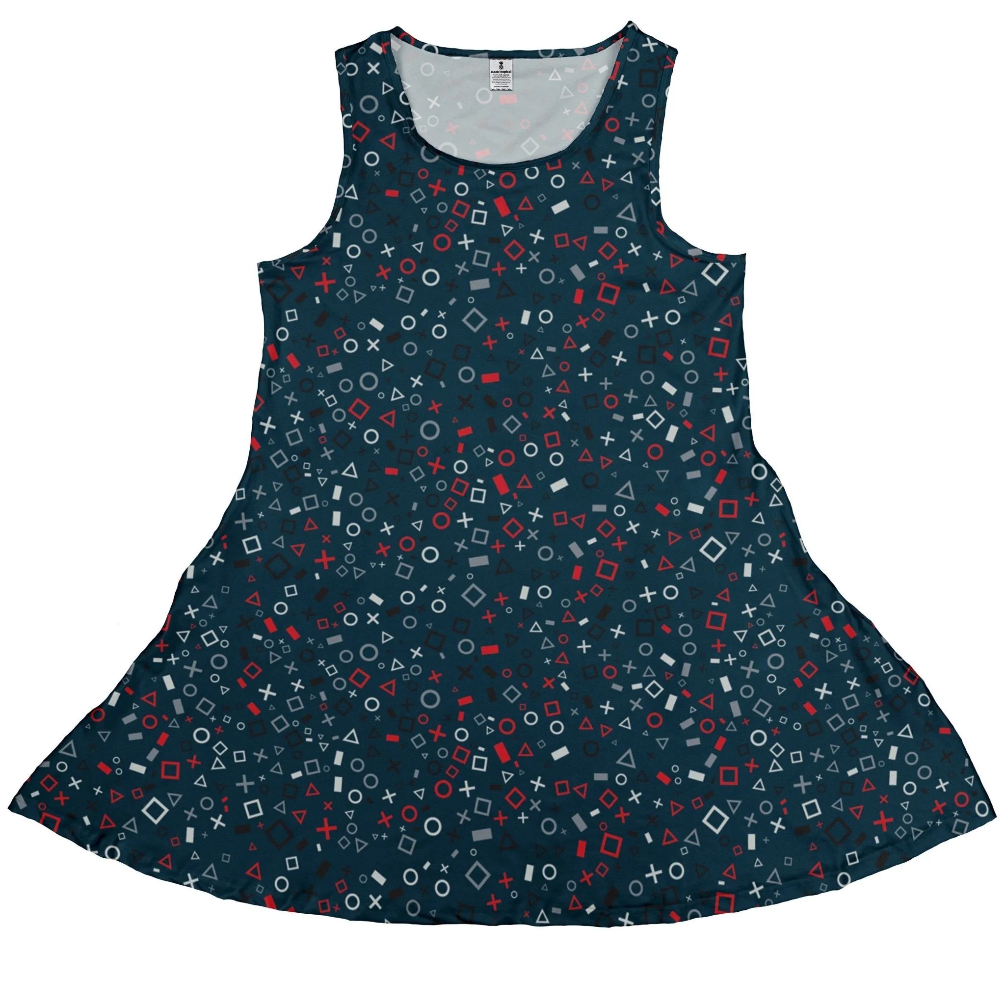 Controller Gamepad Icons Teal Video Game Dress
