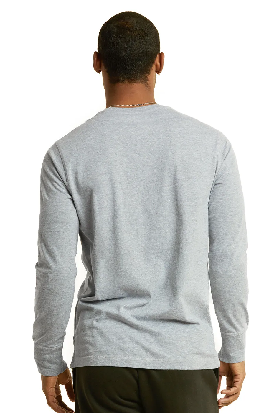 COTTONBELL MEN'S HENLEY SHIRT (MHS001C_H.GRY)