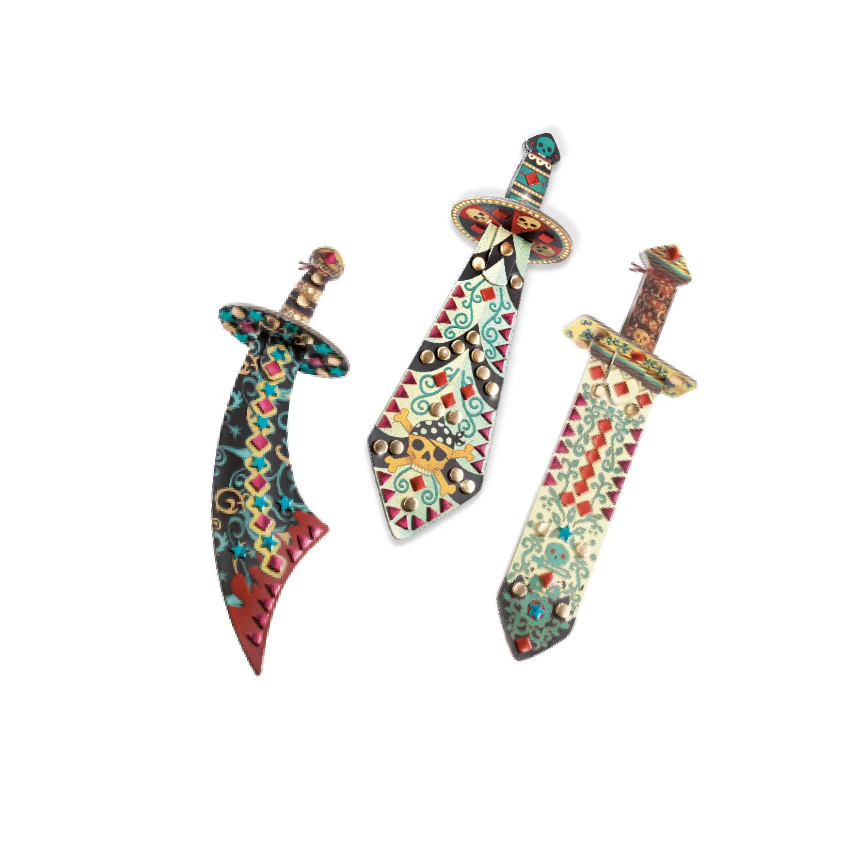 DIY Mosaic Pirate Swords to Decorate
