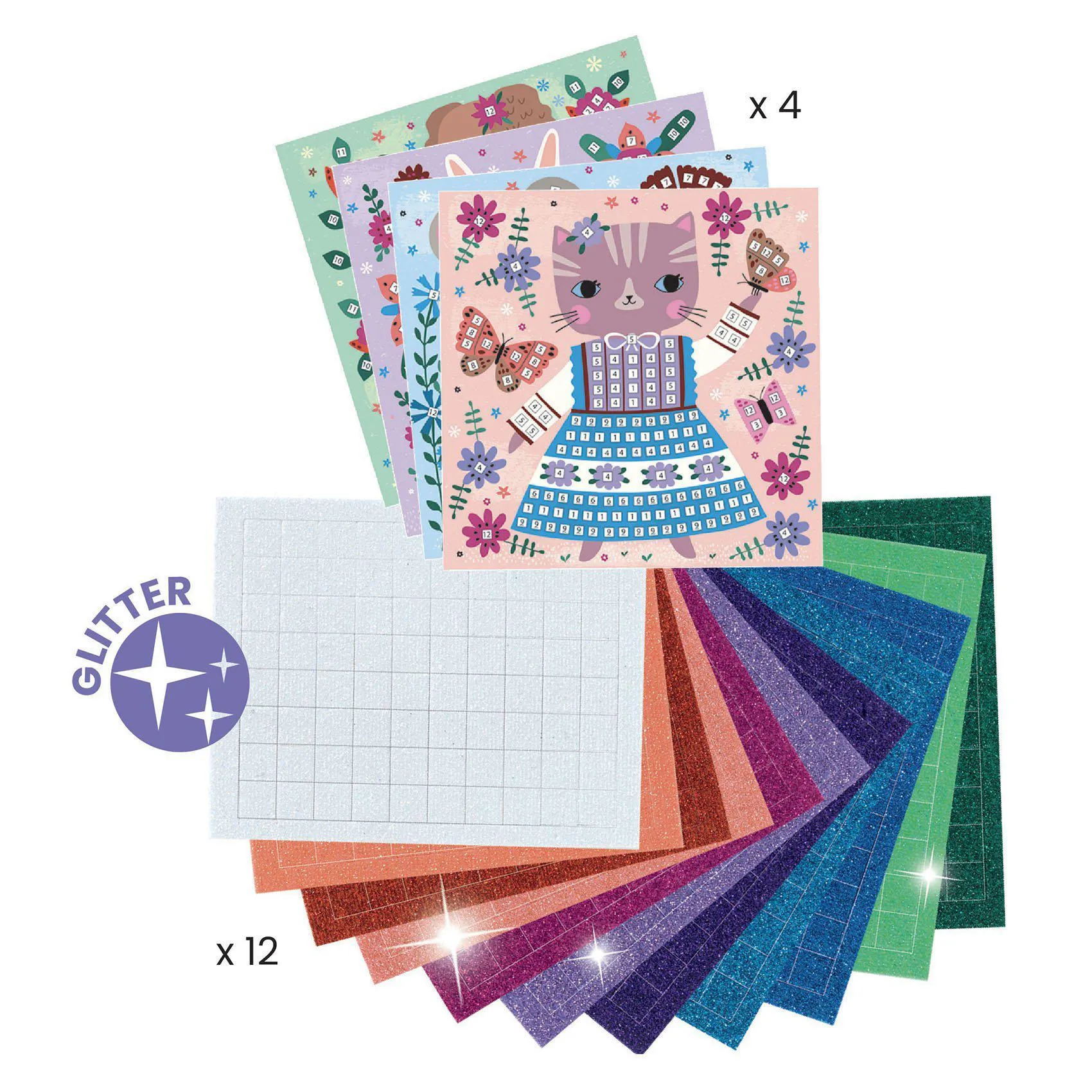 Djeco - Lovely Pets mosaics craft set