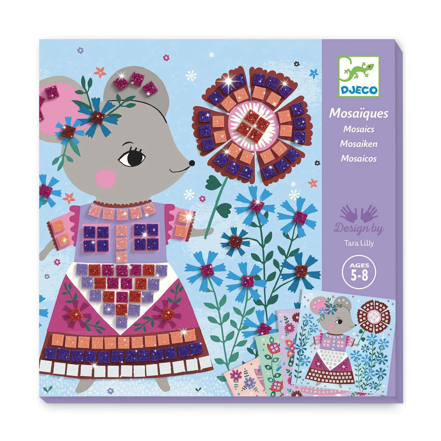 Djeco - Lovely Pets mosaics craft set