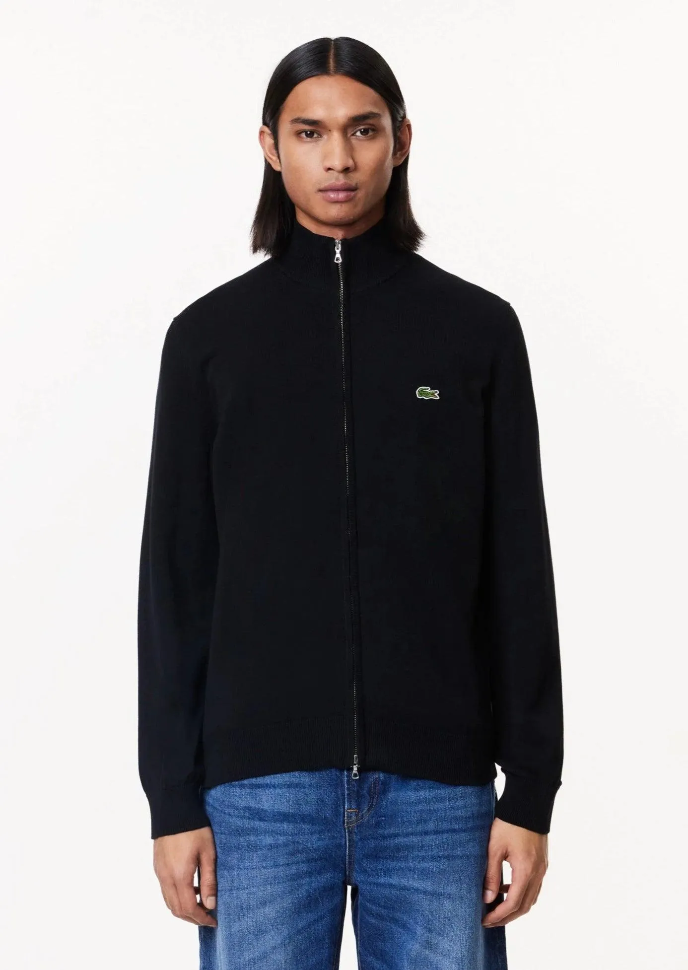 Gilet zippé Lacoste noir