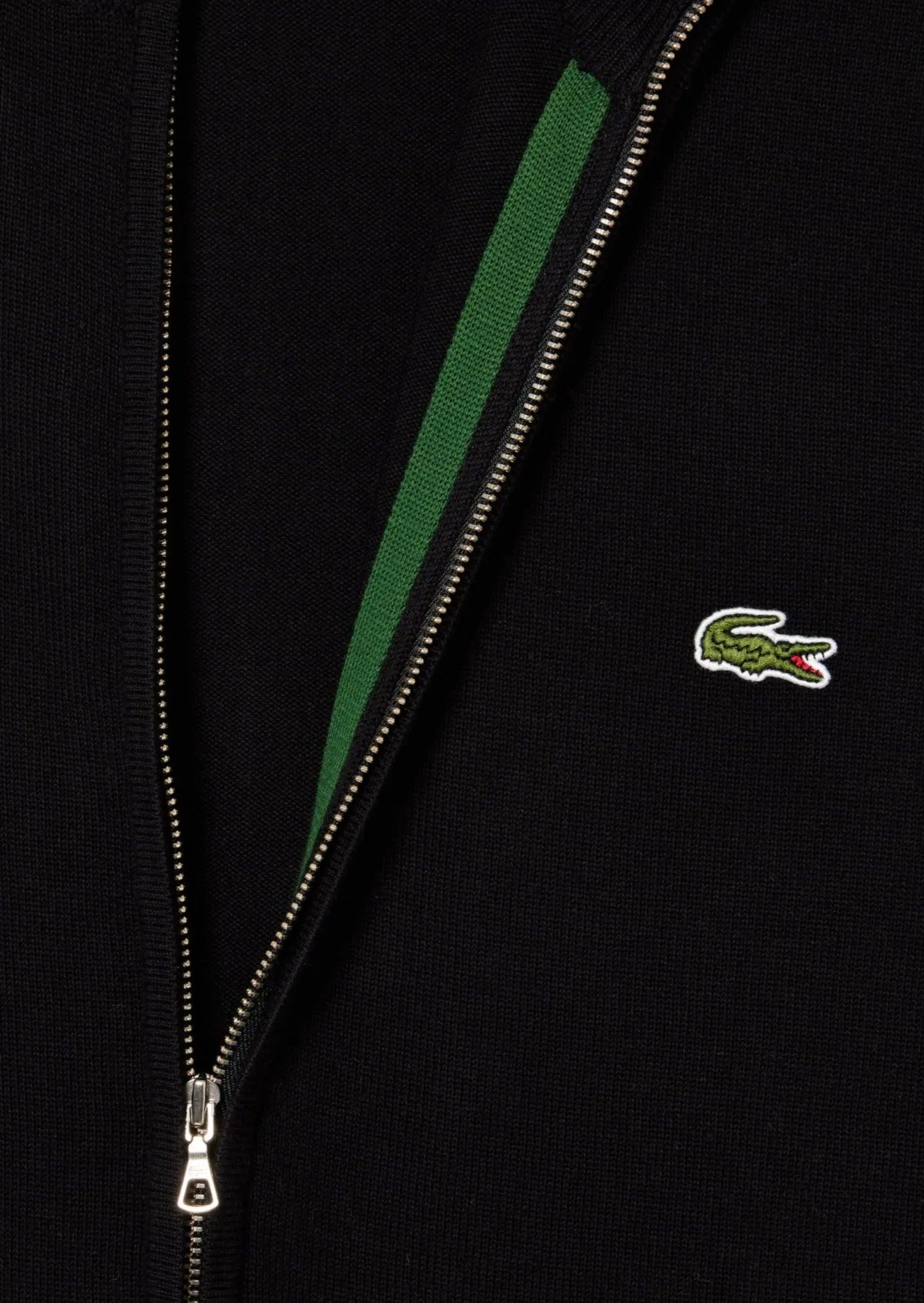 Gilet zippé Lacoste noir