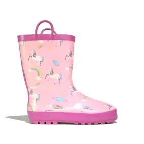 Girls Wellington Boots Rainy Snow Pink