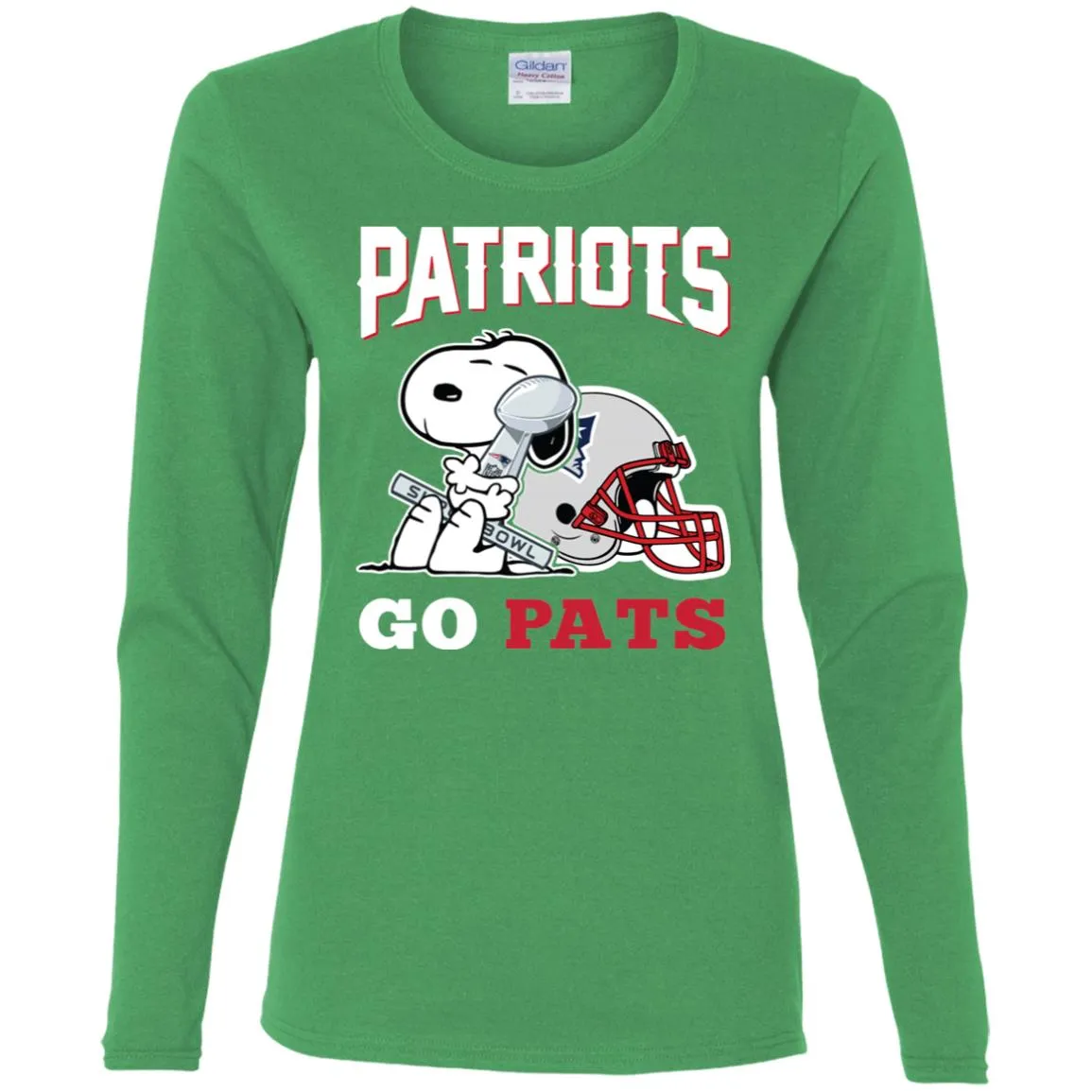 Go Pats - New England Patriots Super Bowl 2019 Snoopy Football Nfl Women Long Sleeve Shirt