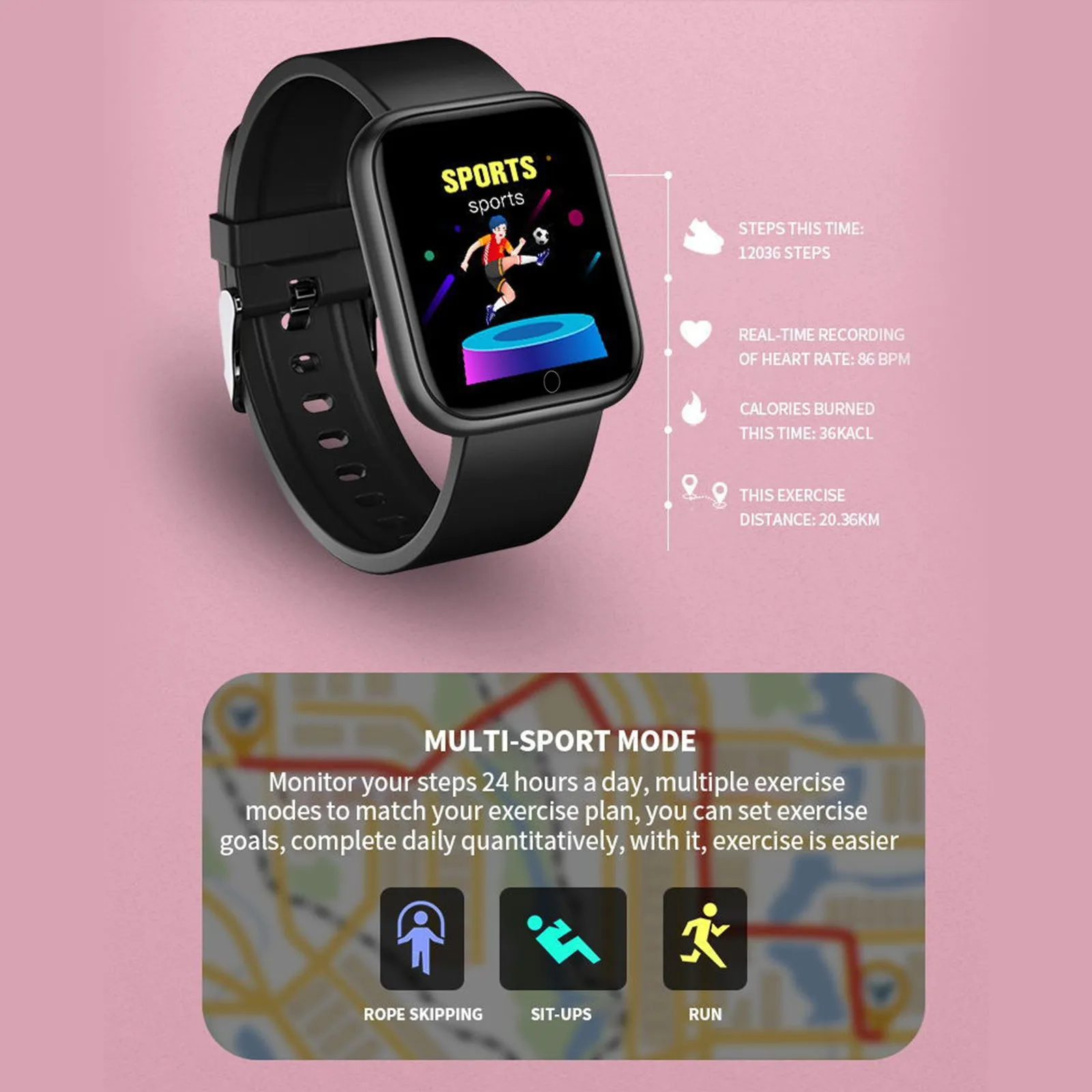 i5PRO Smart Sports Watch 1.3-Inch