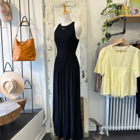Indi & Cold // Smocked Criss Cross Dress Black *Last Size XL