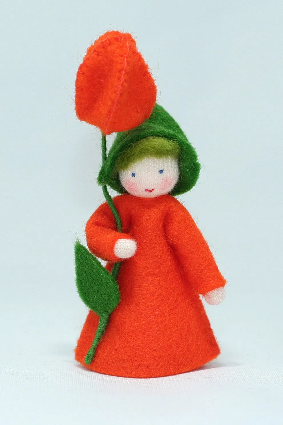 Japanese Lantern Prince Felted Waldorf Doll