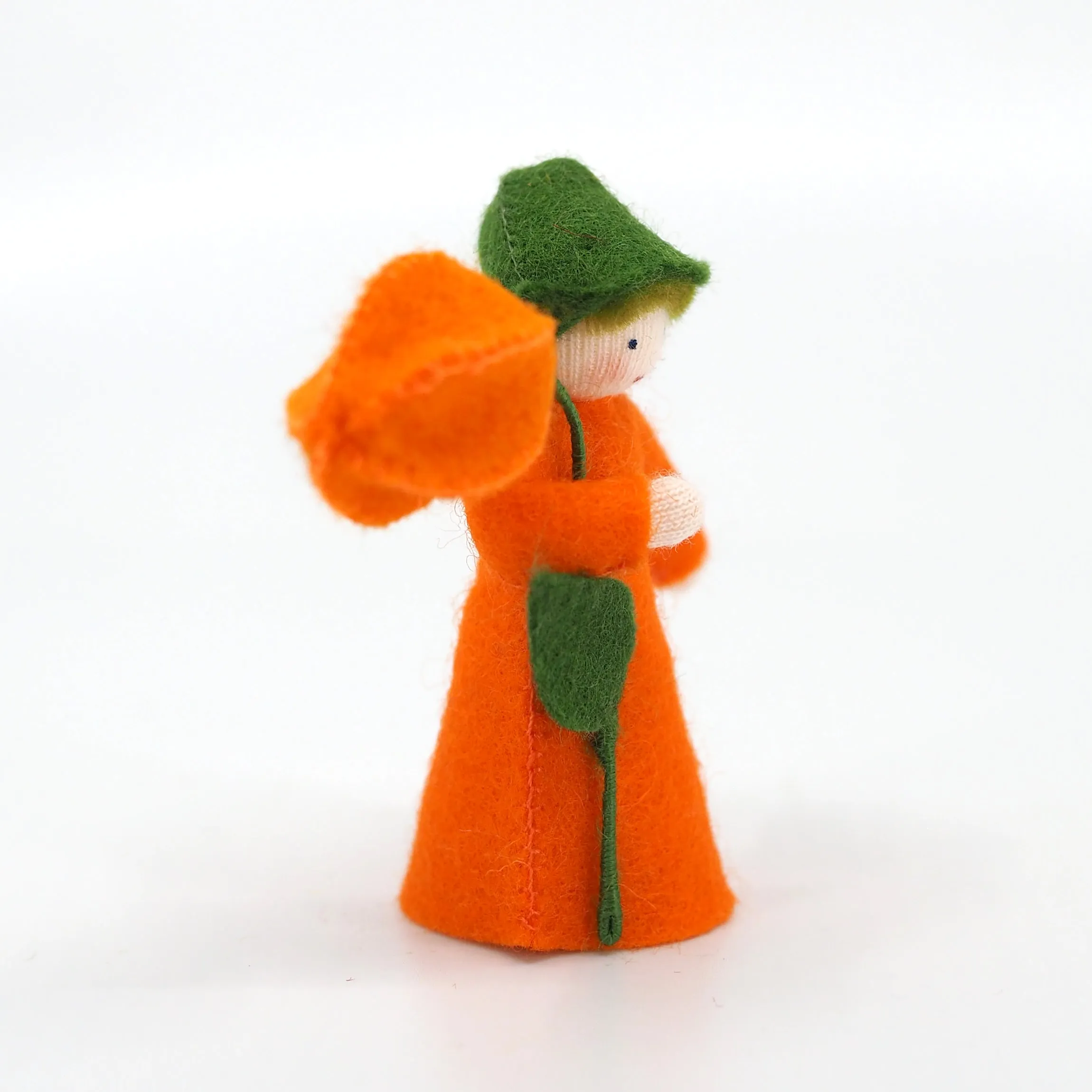 Japanese Lantern Prince Felted Waldorf Doll