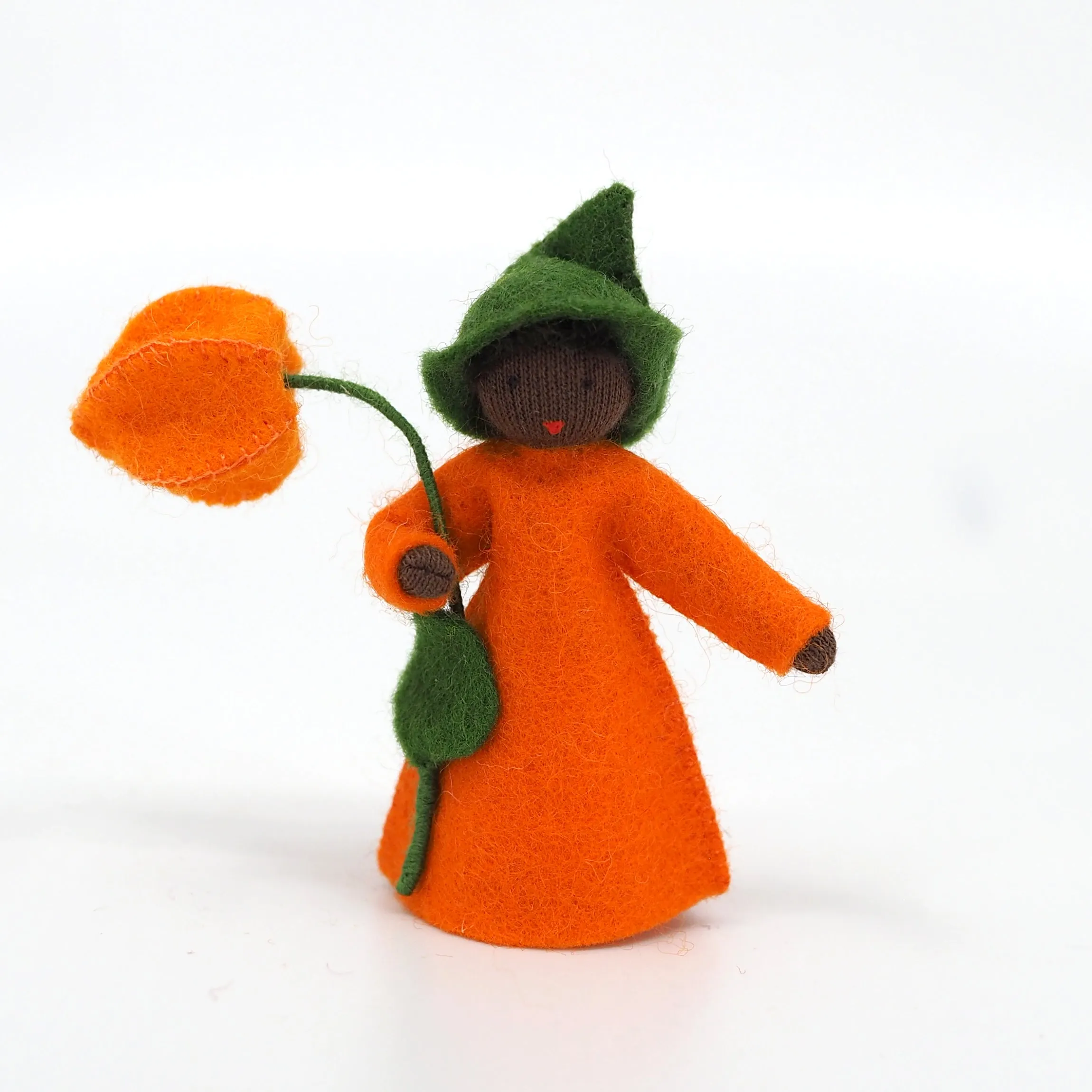 Japanese Lantern Prince Felted Waldorf Doll