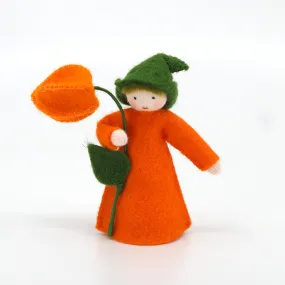 Japanese Lantern Prince Felted Waldorf Doll