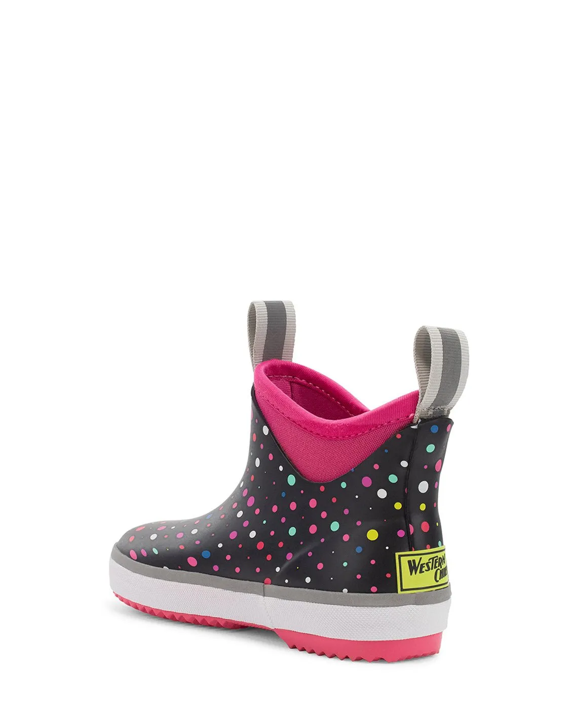 Kids Element Neoprene Ankle Rain Boot - Black/Pink