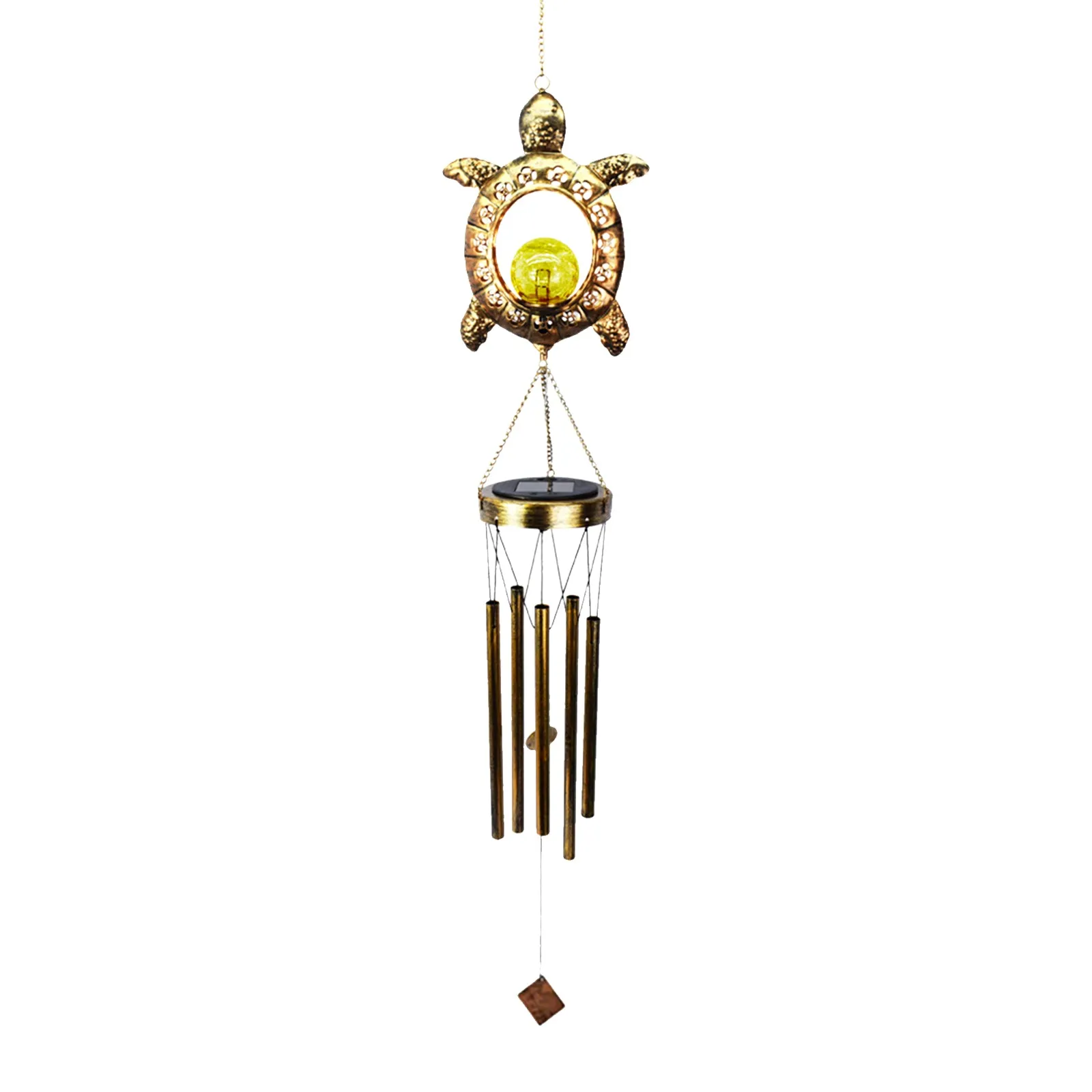 LED Solar Wind Chimes Outdoor Hanging Light