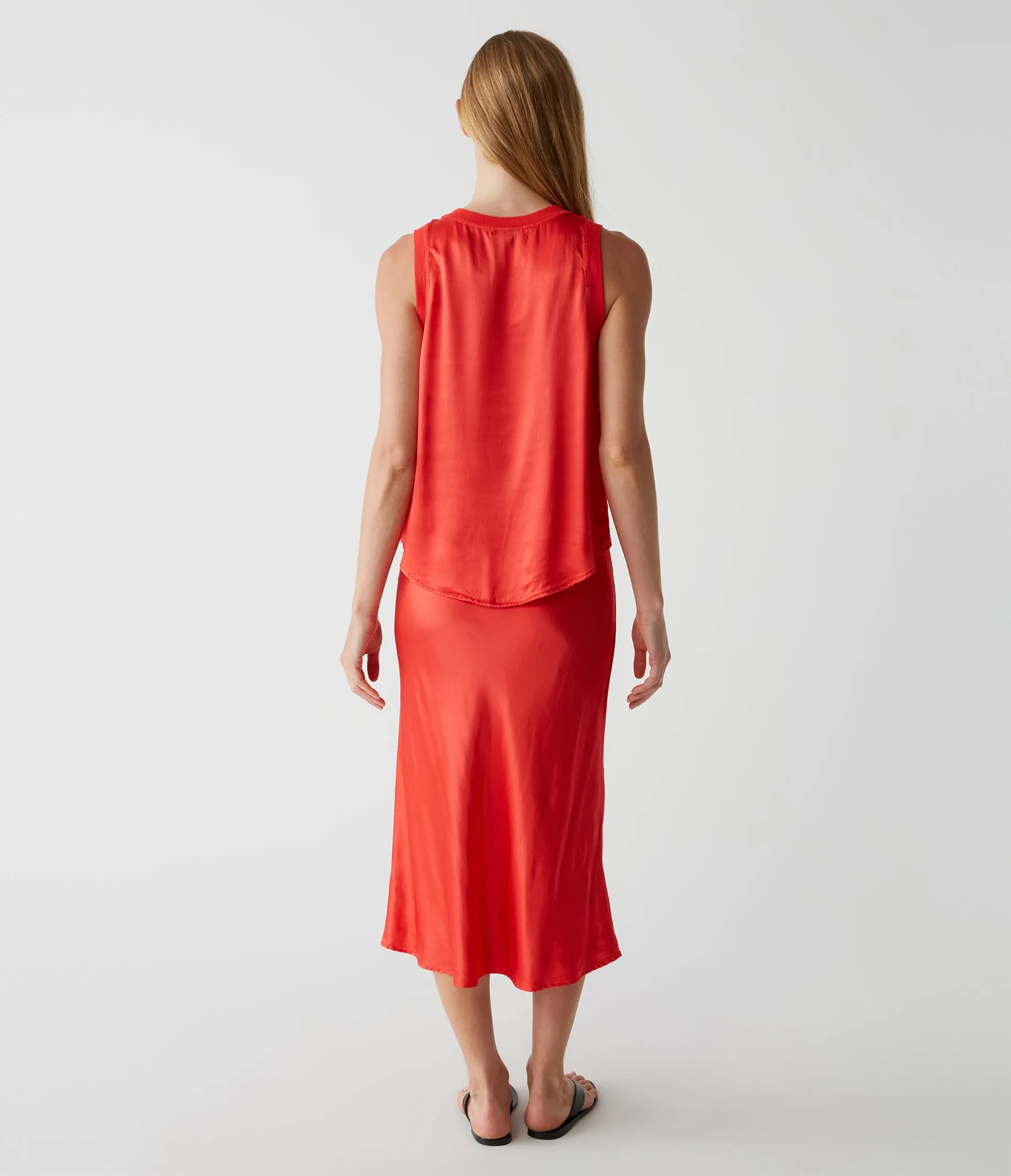 Leils Bias Midi Skirt - Spritz