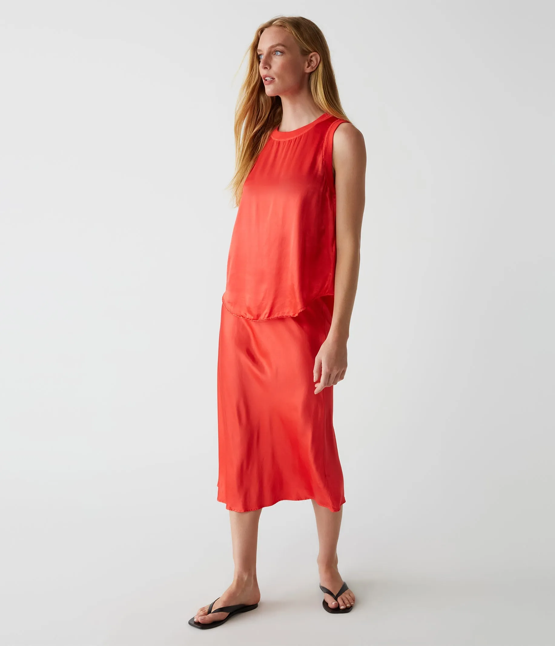 Leils Bias Midi Skirt - Spritz