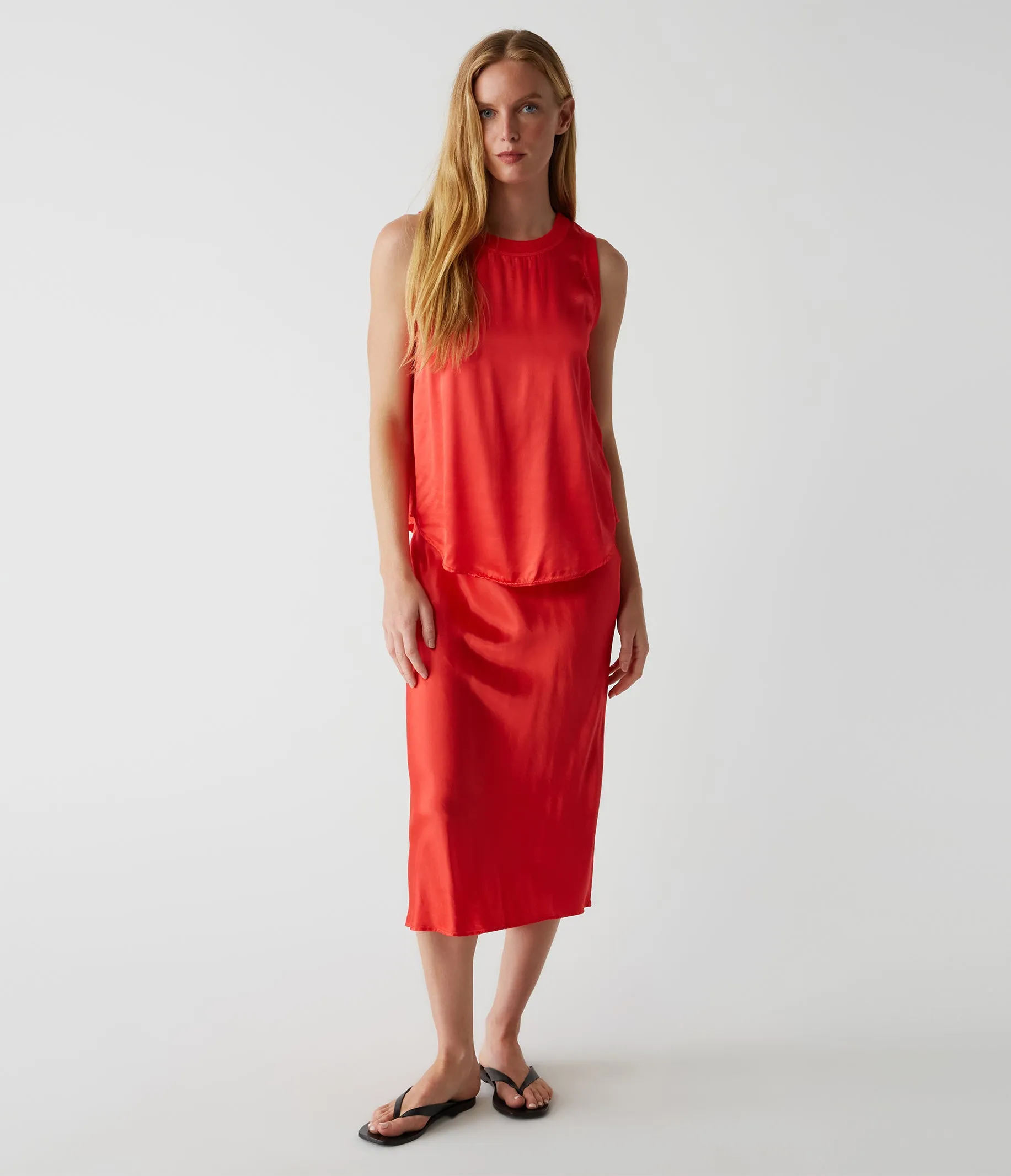 Leils Bias Midi Skirt - Spritz