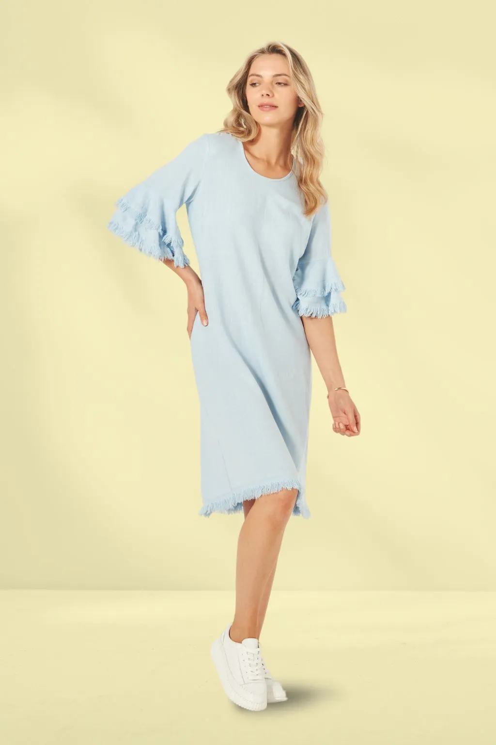 Lemon Tree Lurdes Dress Sky Blue