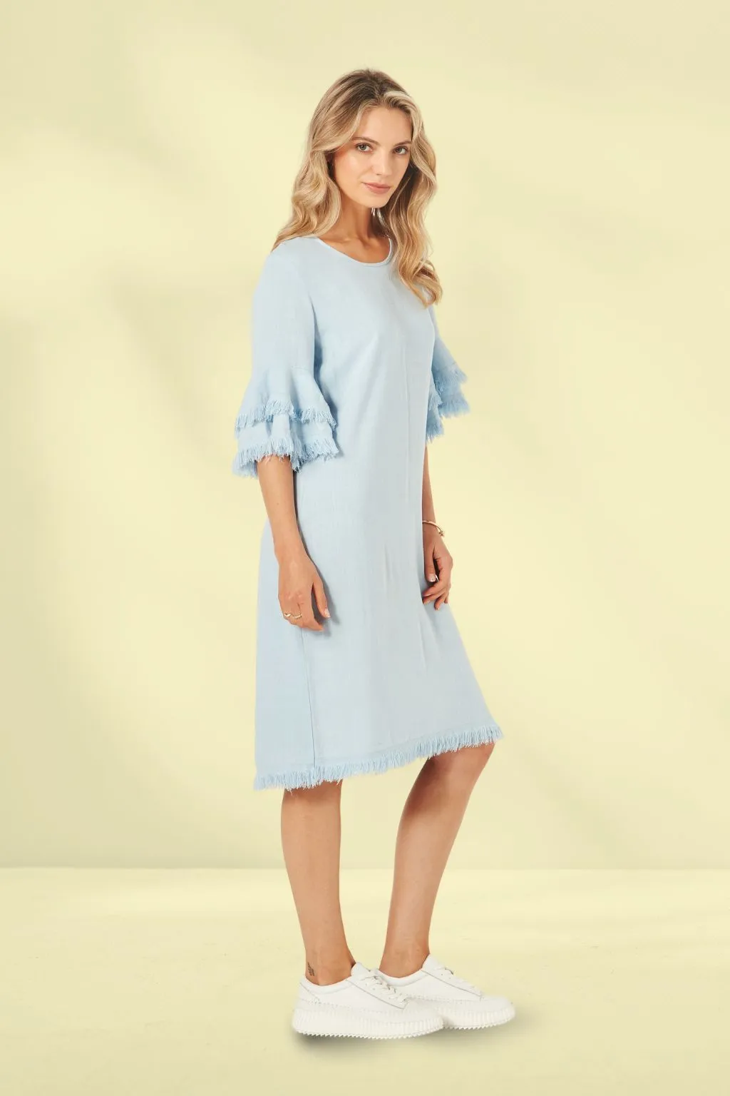 Lemon Tree Lurdes Dress Sky Blue