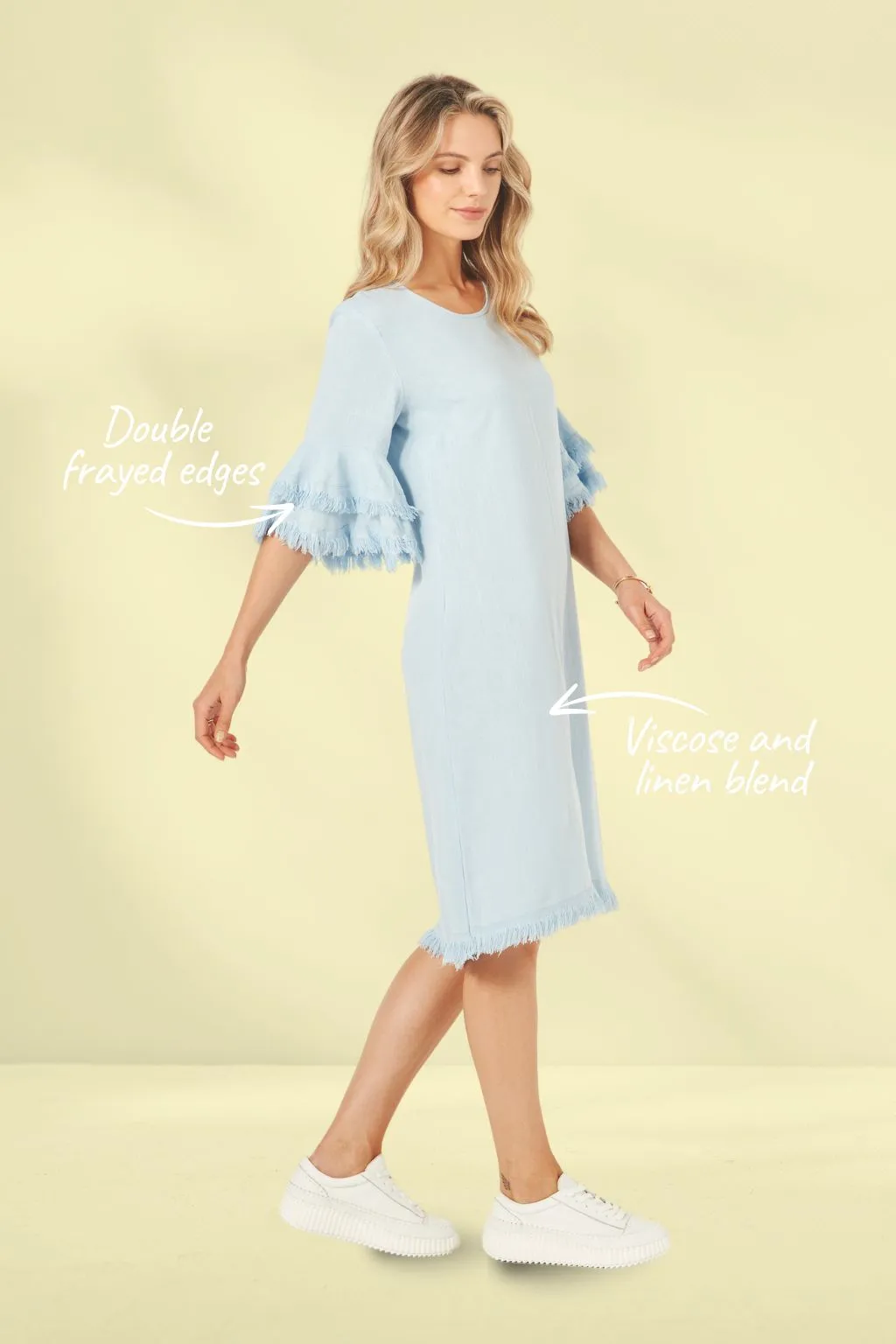 Lemon Tree Lurdes Dress Sky Blue