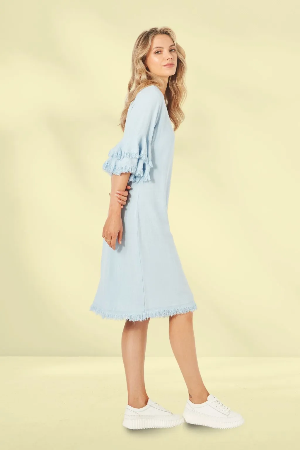 Lemon Tree Lurdes Dress Sky Blue