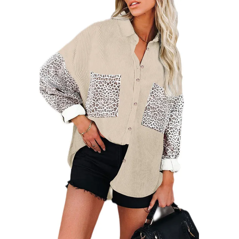 Leopard Wholesale Women Casual Shirt