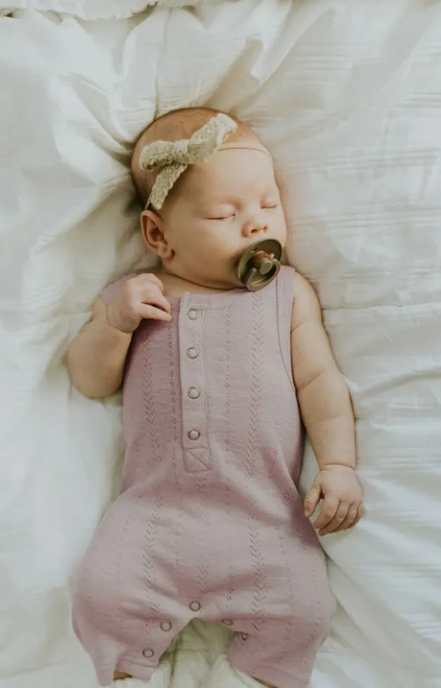 L'ovedbaby Pointelle Sleeveless Romper