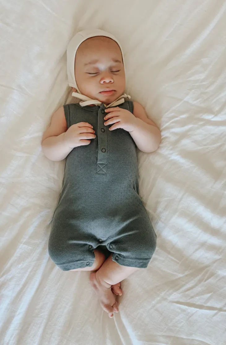 L'ovedbaby Pointelle Sleeveless Romper