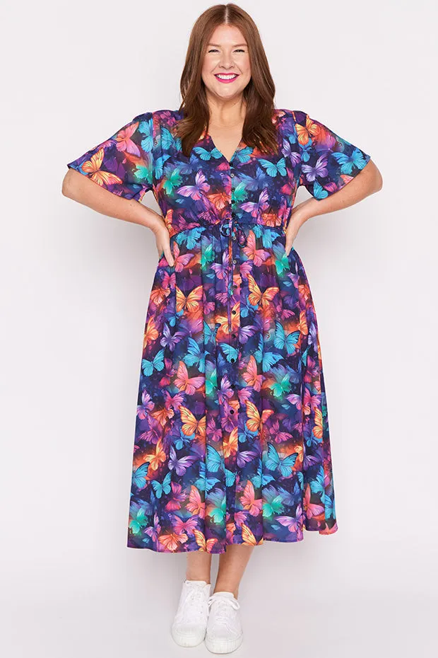 Marley Butterfly Rainbow Dress