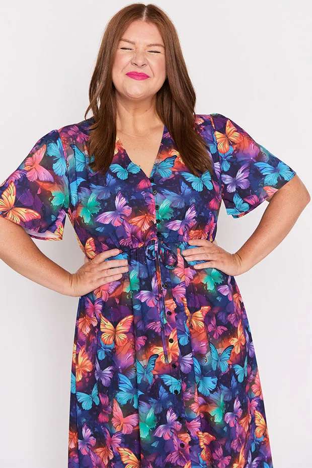 Marley Butterfly Rainbow Dress