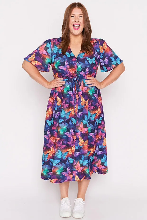 Marley Butterfly Rainbow Dress