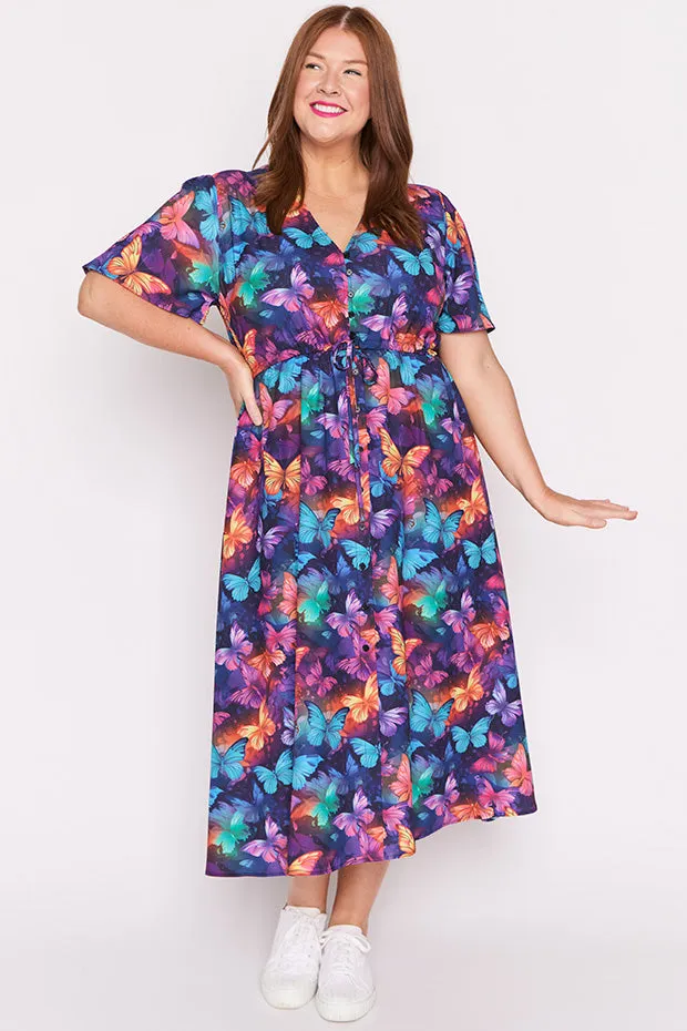 Marley Butterfly Rainbow Dress