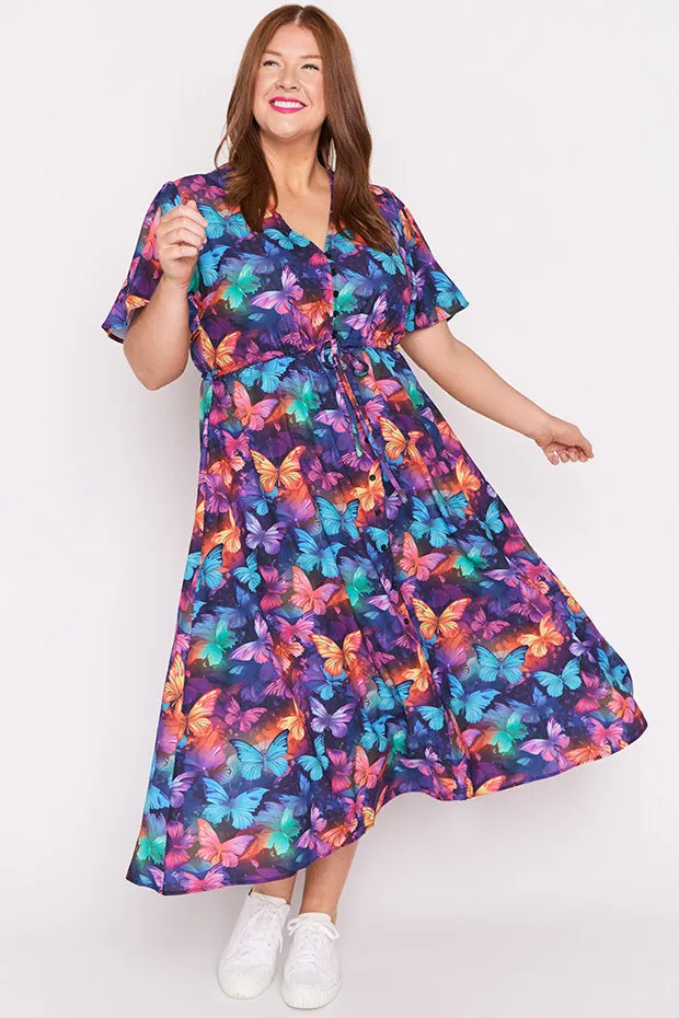 Marley Butterfly Rainbow Dress