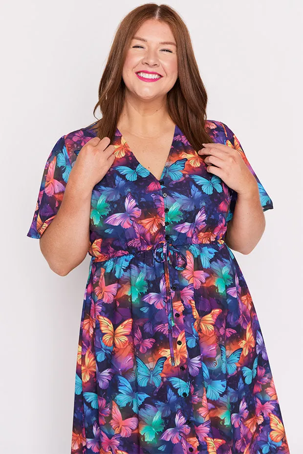 Marley Butterfly Rainbow Dress