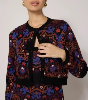 Marybeth Sweater Cardigan Venezia Print